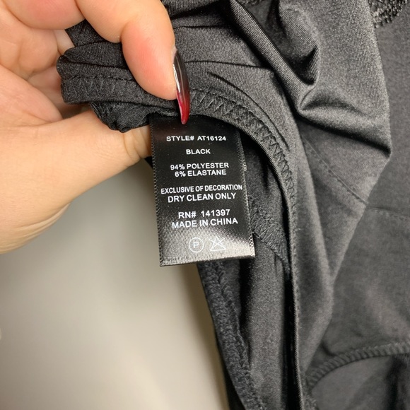 NWOT ASTR black stretch lace bodysuit XL - Picture 9 of 9